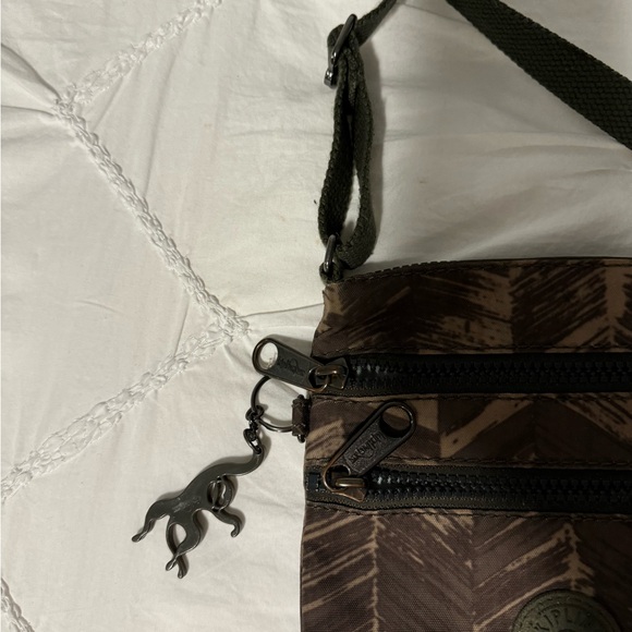 Kipling Camo Green Crossbody Bag